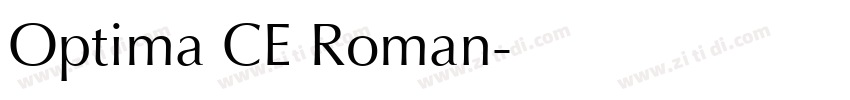 Optima CE Roman字体转换